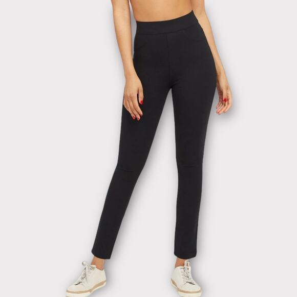 Spanx The Perfect Black Pant Ponte Knit Skinny Pants Size S - Picture 1 of 16